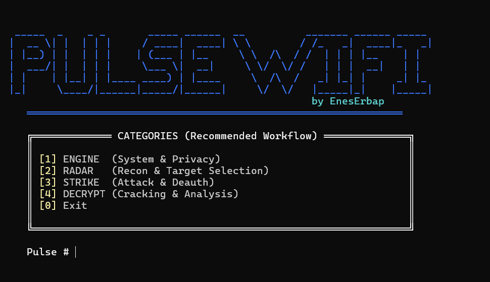 PulseWifi Terminal Interface